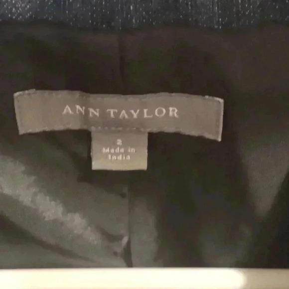 Ann Taylor 3 button denim lined jacket women's 2 - Picture 4 of 5